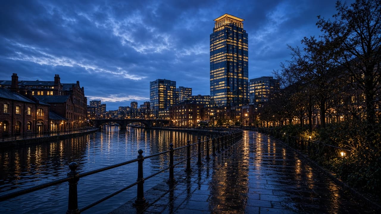 Harbour Street at dusk